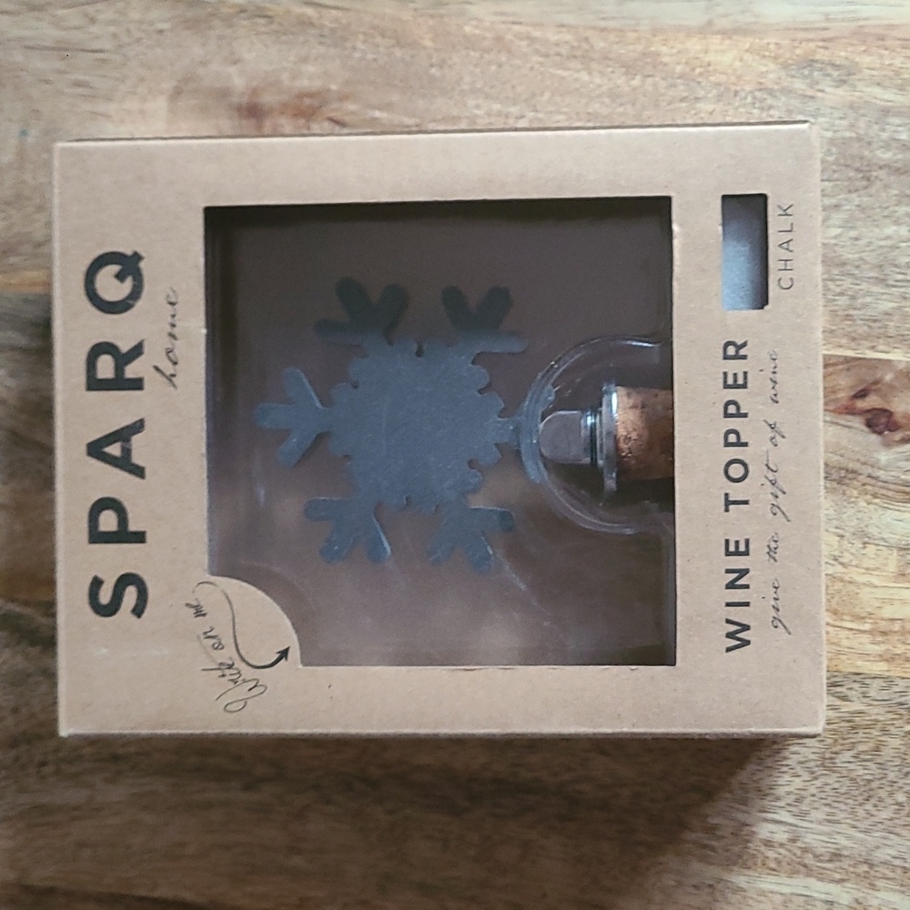 Wine Bottle Topper Snowflake